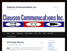 Tablet Screenshot of employee.clawsons.com